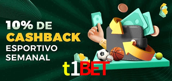 10% de bônus de cashback na t1bet